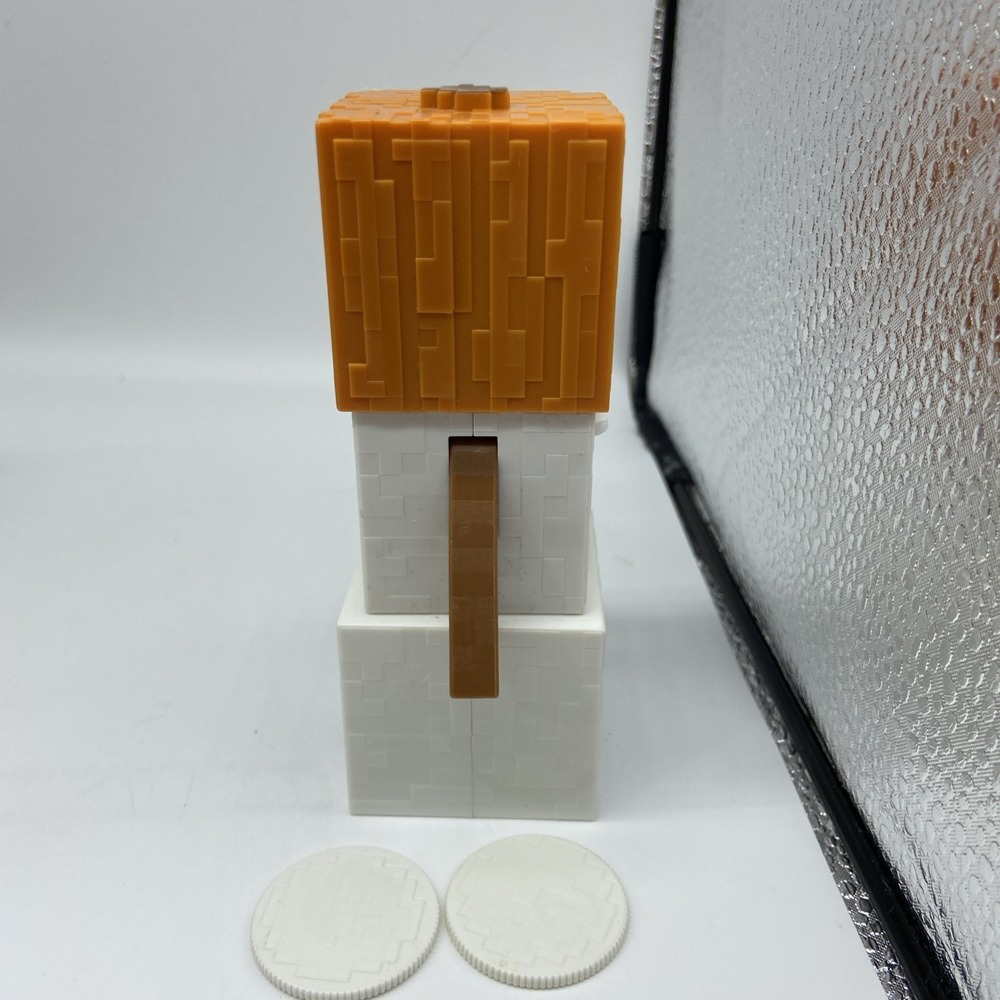 Minecraft Snow Golem Large Action Figure Mattel 2015 DNH19 Jack O'Lantern Works - Picture 3 of 6